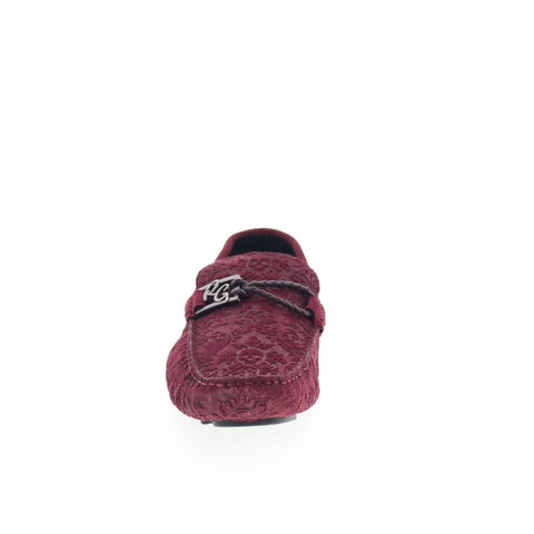 Robert Graham 1502-310-R31 Mens Burgundy Loafers & Slip Ons Casual Shoes