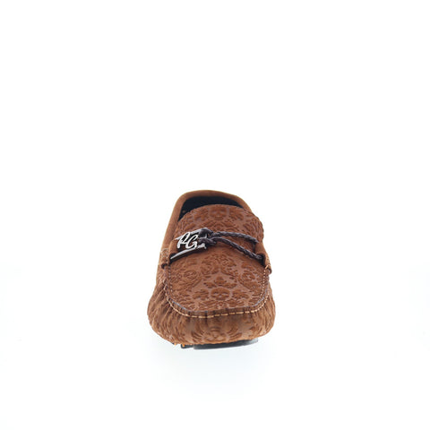 Robert Graham 1502-310-R61 Mens Brown Loafers & Slip Ons Moccasin Shoes