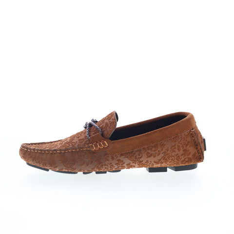 Robert Graham 1502-310-R61 Mens Brown Loafers & Slip Ons Moccasin Shoes
