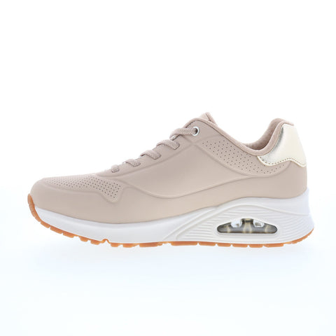 Skechers UNO - Shimmer Away 155196-NAT Womens Beige Lifestyle Sneakers Shoes