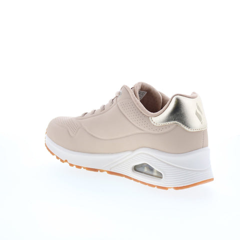 Skechers UNO - Shimmer Away 155196-NAT Womens Beige Lifestyle Sneakers Shoes