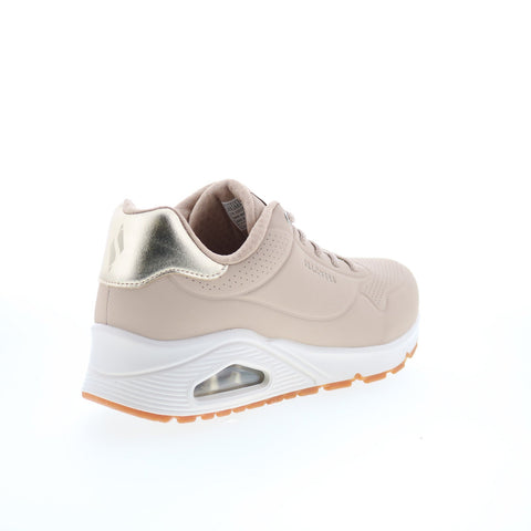 Skechers UNO - Shimmer Away 155196-NAT Womens Beige Lifestyle Sneakers Shoes