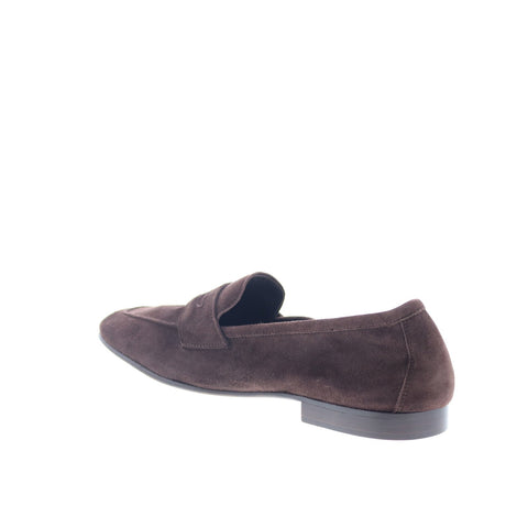 Zelli Italia Tasca Suede Slip On Mens Brown Loafers & Slip Ons Penny Shoes