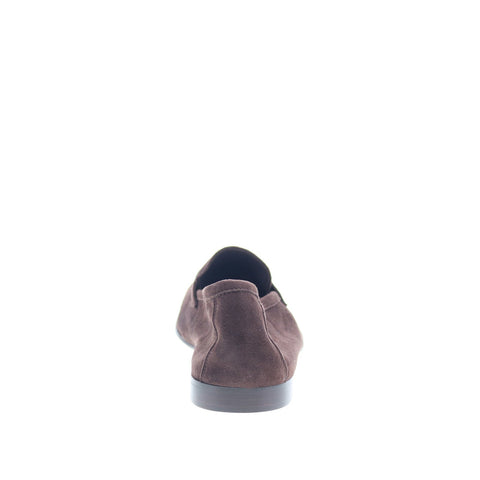 Zelli Italia Tasca Suede Slip On Mens Brown Loafers & Slip Ons Penny Shoes