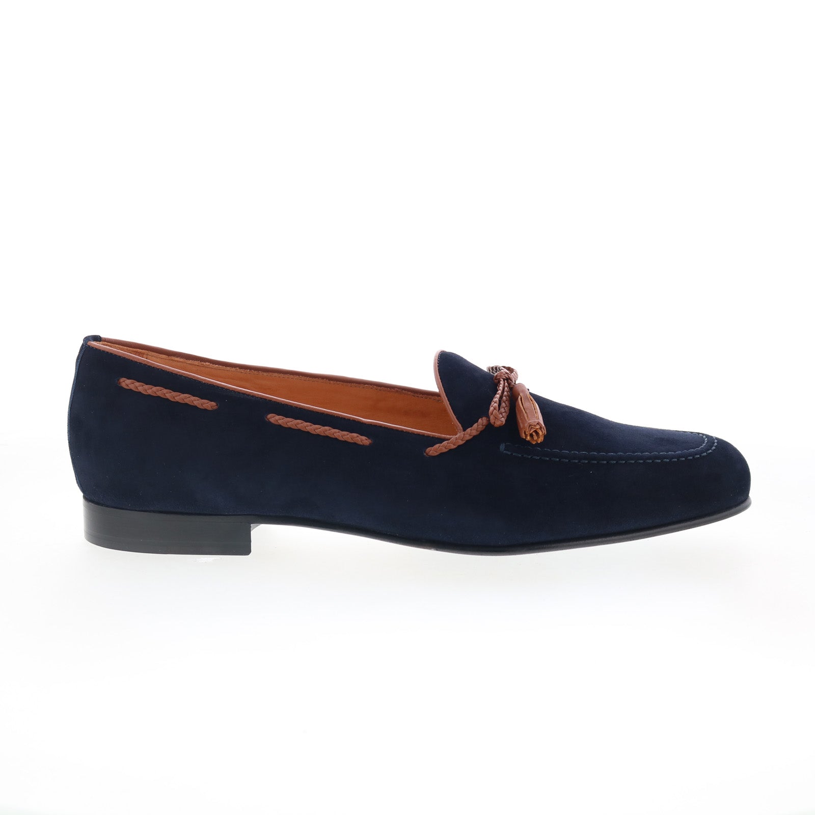 Zelli Italia Mens La Citta Blue Shoes (NWT) Franco Crocodile Tassel Loafer in Navy by Zelli Italia main image 4