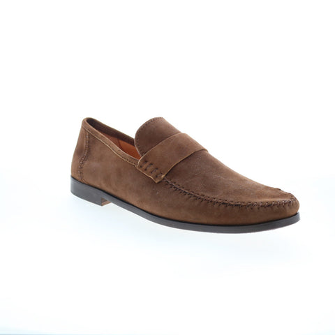 Zelli Italia Parma Goat Suede Mens Brown Loafers & Slip Ons Casual Shoes