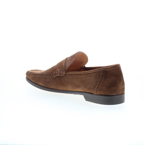 Zelli Italia Parma Goat Suede Mens Brown Loafers & Slip Ons Casual Shoes