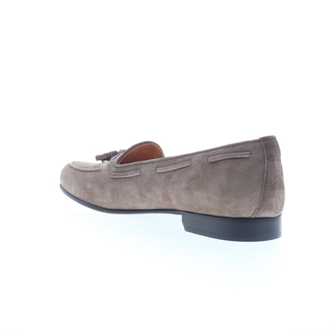 Zelli Italia Naples Goat Suede Tassel Loafer Mens Gray Loafers Casual Shoes
