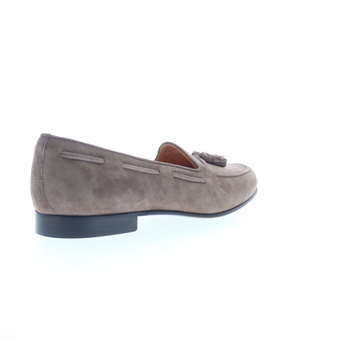 Zelli Italia Naples Goat Suede Tassel Loafer Mens Gray Loafers Casual Shoes