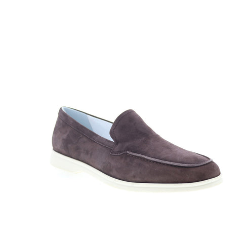 Zelli Italia Livorno Goat Suede Mens Brown Loafers & Slip Ons Casual Shoes
