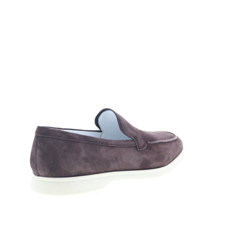 Zelli Italia Livorno Goat Suede Mens Brown Loafers & Slip Ons Casual Shoes