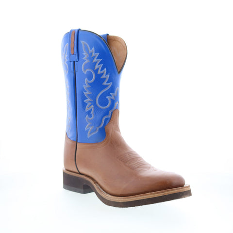 Jama Old West 1638M Mens Brown Wide Leather Cowboy Western Boots