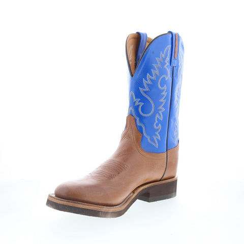 Jama Old West 1638M Mens Brown Wide Leather Cowboy Western Boots