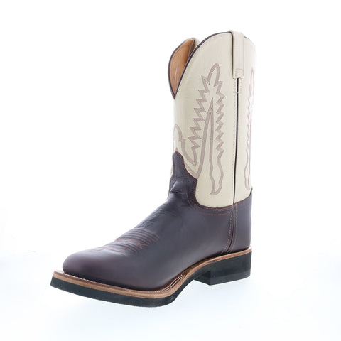 Jama Old West 1642M Mens Brown Wide Leather Cowboy Western Boots