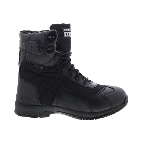 Original Swat HAWK 9" WP Side-Zip EN 165431 Mens Black Wide Tactical Boots
