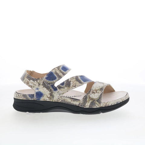 Drew Angela 17023-2C Womens Beige Narrow Leather Strap Strap Sandals Shoes