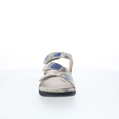 Drew Angela 17023-2C Womens Beige Narrow Leather Strap Strap Sandals Shoes