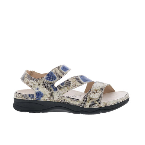 Drew Angela 17023-2C Womens Beige Narrow Leather Strap Strap Sandals Shoes