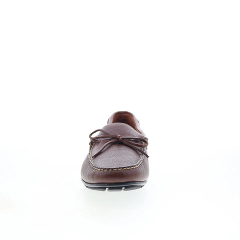 T.B. Phelps 171-05 Mens Brown Leather Lace Up Loafers & Slip Ons Boat Shoes