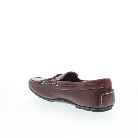 T.B. Phelps 171-05 Mens Brown Leather Lace Up Loafers & Slip Ons Boat Shoes