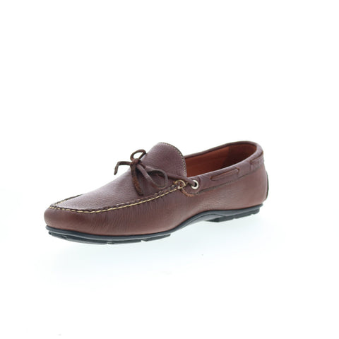 T.B. Phelps Verona 171-05 Mens Brown Leather Loafers & Slip Ons Boat Shoes