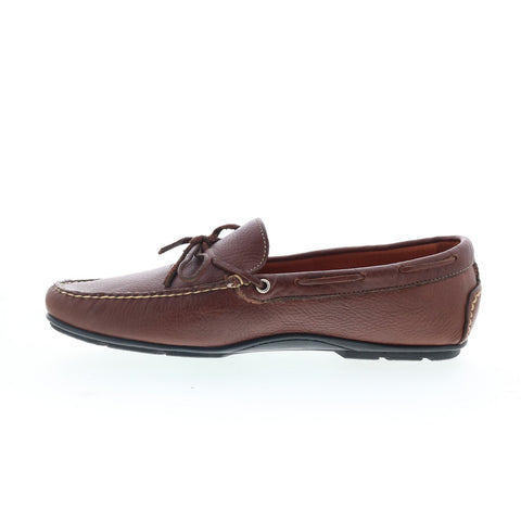 T.B. Phelps Verona 171-05 Mens Brown Leather Loafers & Slip Ons Boat Shoes