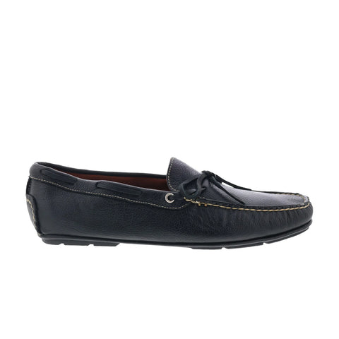 T.B. Phelps Verona 171-20 Mens Black Leather Loafers & Slip Ons Boat Shoes