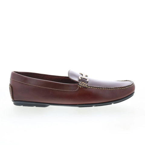 T.B. Phelps 172-05 Mens Brown Leather Slip On Loafers & Slip Ons Casual Shoes