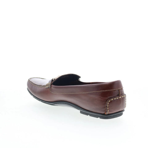 T.B. Phelps 172-05 Mens Brown Leather Slip On Loafers & Slip Ons Casual Shoes
