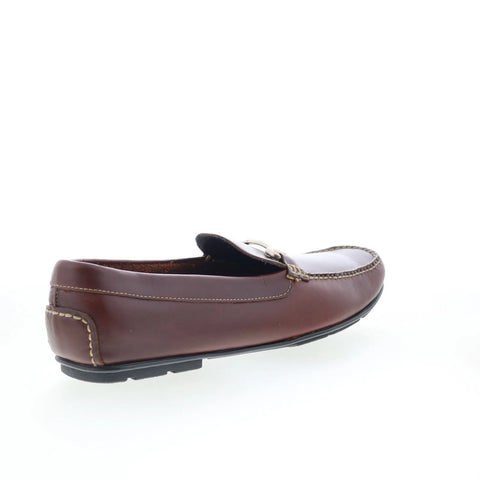 T.B. Phelps 172-05 Mens Brown Leather Slip On Loafers & Slip Ons Casual Shoes
