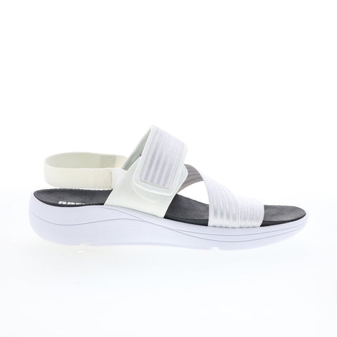 Drew Sutton 17201-02 Womens White Synthetic Strap Slingback Sandals Shoes