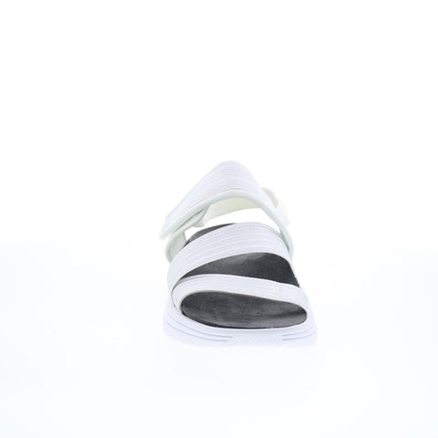 Drew Sutton 17201-02 Womens White Synthetic Strap Slingback Sandals Shoes