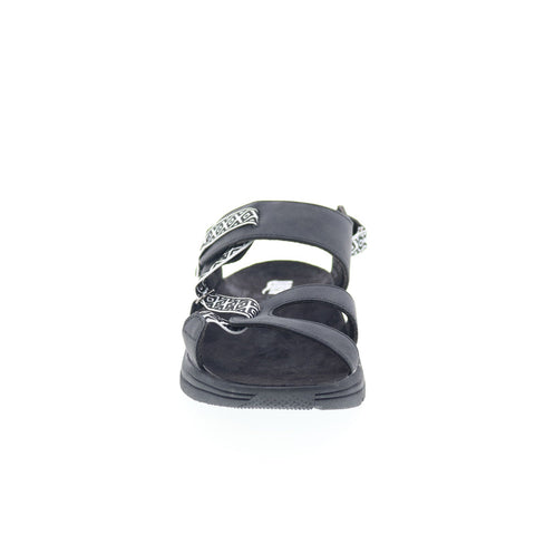 Drew Sloan 17202-080 Womens Black Wide Canvas Sport Sandals Shoes