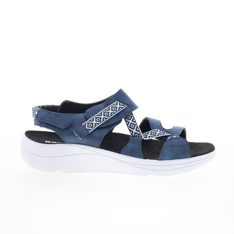 Drew Sloan 17202-42 Womens Blue Extra Wide Synthetic Sport Sandals Shoes