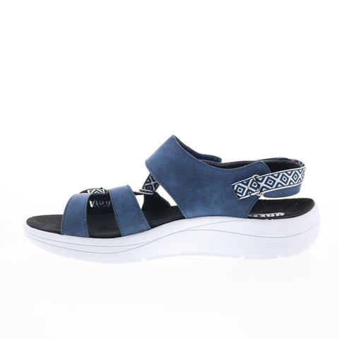 Drew Sloan 17202-42 Womens Blue Extra Wide Synthetic Sport Sandals Shoes