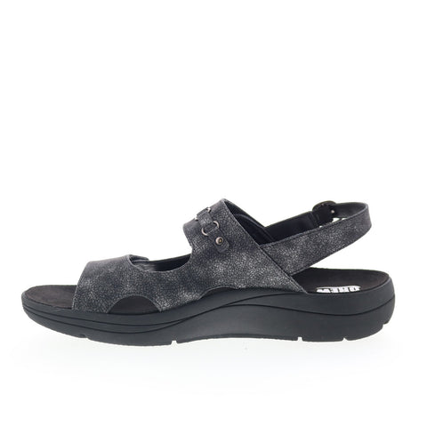Drew Selina 17203-12 Womens Black Synthetic Slingback Sandals Shoes