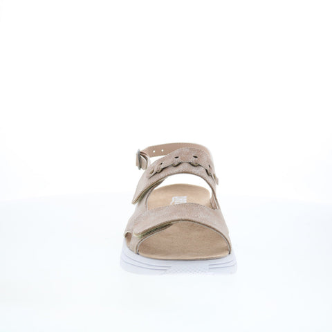 Drew Selina 17203-70 Womens Brown Wide Synthetic Slingback Sandals Shoes