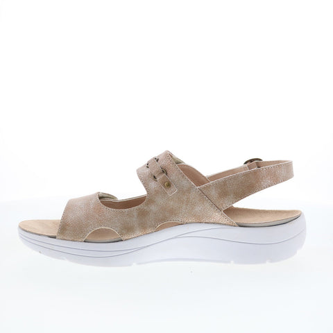 Drew Selina 17203-70 Womens Brown Wide Synthetic Slingback Sandals Shoes