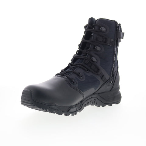 Original Swat Alpha Fury 8" Polishable Toe Side-Zip EN Mens Black Wide Boots