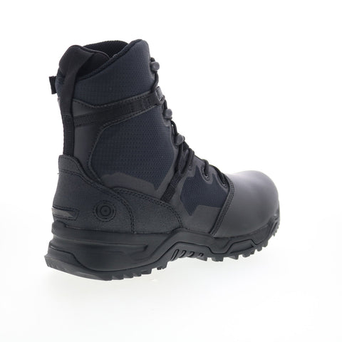 Original Swat Alpha Fury 8" Polishable Toe Side-Zip EN Mens Black Wide Boots