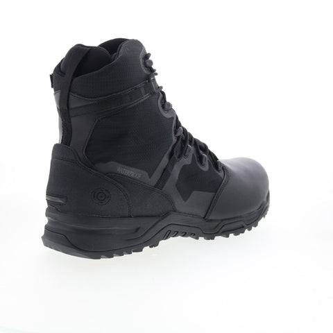Original Swat Alpha Fury 8" Polishable Toe Side-Zip WP Mens Black Wide Boots