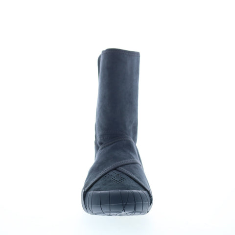 Vibram Furoshiki Mid Boot 17UCD02 Womens Gray Canvas Casual Dress Boots