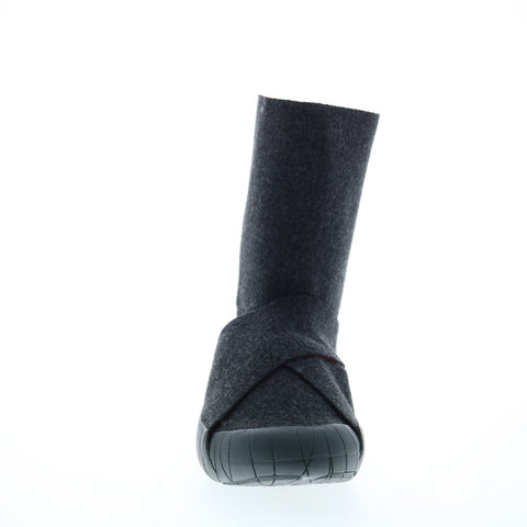 Vibram Furoshiki Mid Boot 17UCH05 Mens Gray Canvas Strap Casual Dress Boots