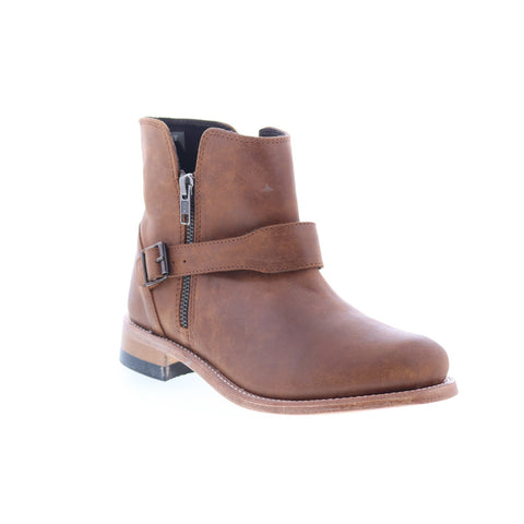 Jama Old West Western Boots 18164 Womens Brown Zipper Cowboy Western Boots