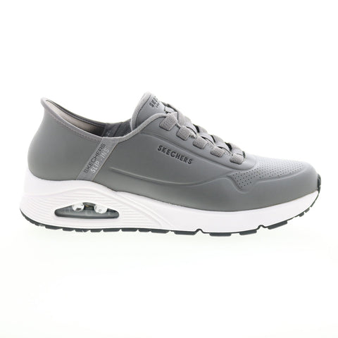 Skechers Uno Easy Air 183005 Mens Gray Synthetic Lifestyle Sneakers Shoes