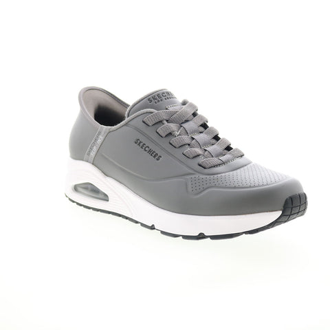 Skechers Uno Easy Air 183005 Mens Gray Synthetic Lifestyle Sneakers Shoes