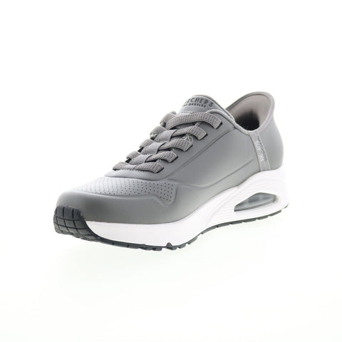 Skechers Uno Easy Air 183005 Mens Gray Synthetic Lifestyle Sneakers Shoes
