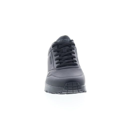 Skechers Uno - Tailored Air 183007-BBK Mens Black Lifestyle Sneakers Shoes
