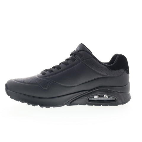 Skechers Uno - Tailored Air 183007-BBK Mens Black Lifestyle Sneakers Shoes