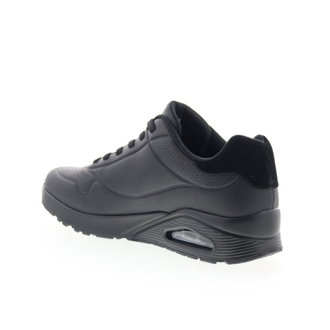 Skechers Uno - Tailored Air 183007-BBK Mens Black Lifestyle Sneakers Shoes